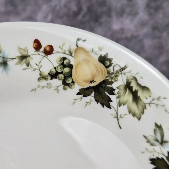 Royal Kent 3 Piece Set cup Saucer Bread Plate Apples Pears Fruits Vintage - Picture 6 of 16